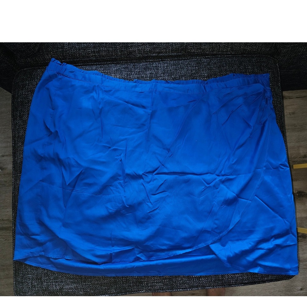 Candace Cameron‎ Bure Skort Women 5XP Blue NWOT Wrap Front Modal Blend